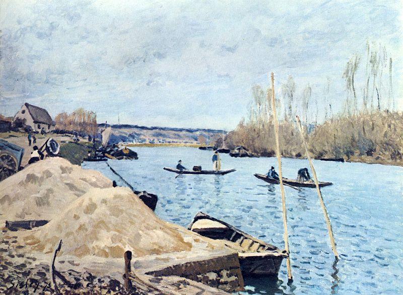 Alfred Sisley Seine bei Port Marly France oil painting art